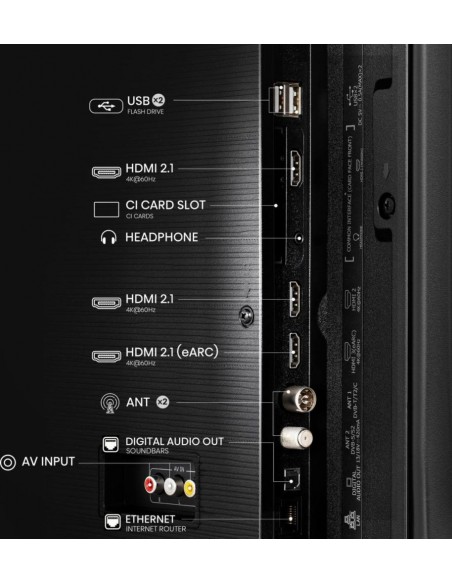 TV QLED - HISENSE 50E77NQ, 50", 4K...