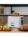 Tostador - CECOTEC Toast&taste 9000 Double, 2 Rebanadas, 6 niveles, Blanco