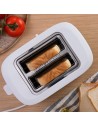 Tostador - CECOTEC Toast&taste 9000 Double, 2 Rebanadas, 6 niveles, Blanco