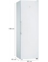 Congelador Libre Instalación - BALAY 3GFE553WE, Blanco, Altura 1.86 m, Eficiencia E
