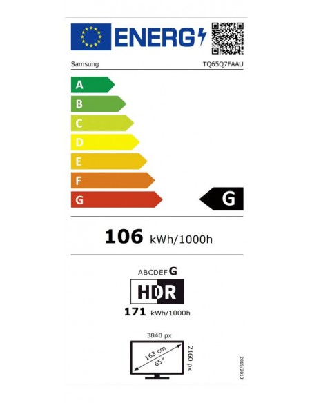 TV QLED - SAMSUNG TQ65Q7FAAUXXC, 65",...