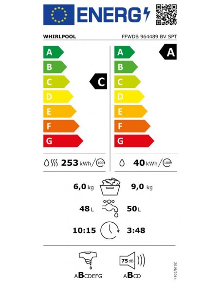 Lavasecadora - WHIRLPOOL FFWDB 964489...