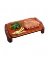Plancha de Asar -  Jata  GR559, 1.600 W, Terracota, 46x28 cm