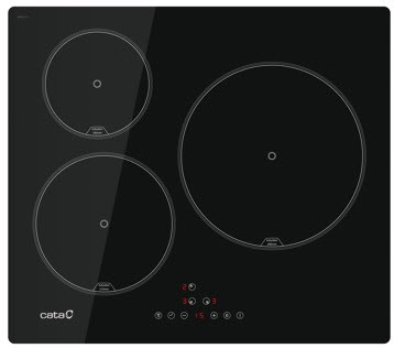 Cata – Placa inducción Cata con 3 zonas de cocción – 6303 E2 BK.