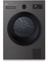 Secadora Libre Instalación - LG RHA1008NDK, Bomba de Calor, Inox, Grafito, 8 kg, Eficiencia D