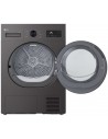 Secadora Libre Instalación - LG RHA1008NDK, Bomba de Calor, Inox, Grafito, 8 kg, Eficiencia D