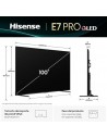 TV LED - HISENSE 100E7Q Pro, 100", 4K, UHD, Smart TV, Gaming