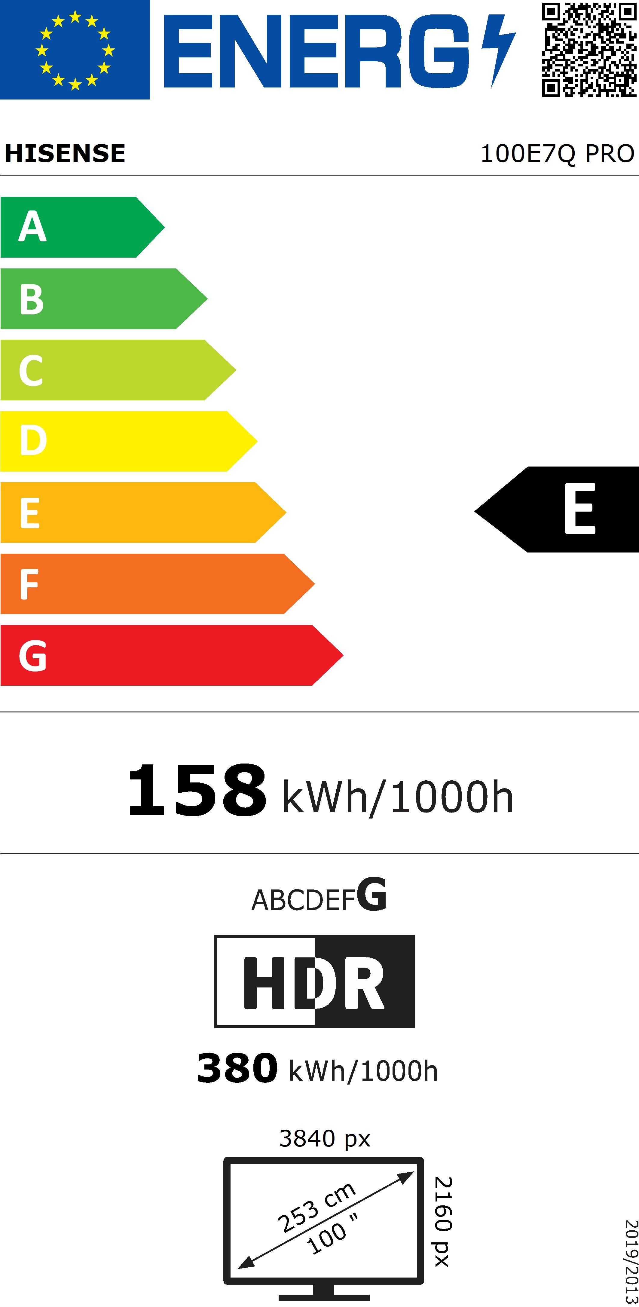 Etiqueta de Eficiencia Energética - 100E7Q