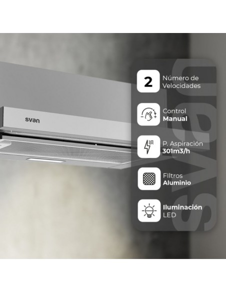 Campana Telescópica - SVAN SCPE602AX,...