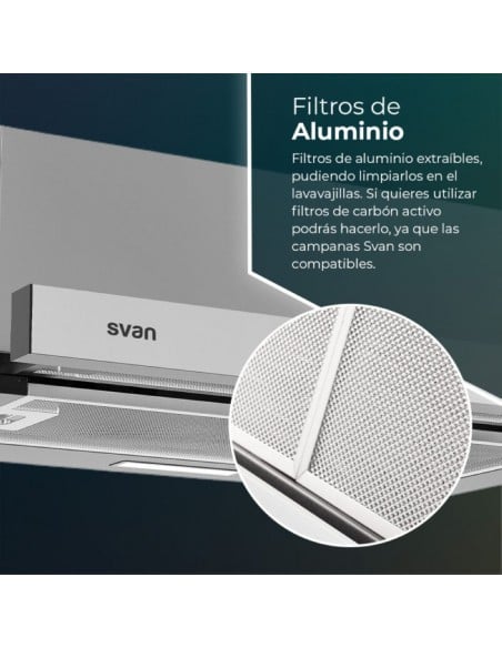 Campana Telescópica - SVAN SCPE602AX,...