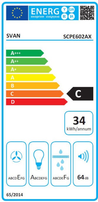 Etiqueta de Eficiencia Energética - SCPE602AX
