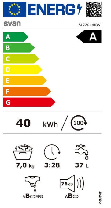 Etiqueta de Eficiencia Energética - SL7205AIDV