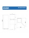 Frigorífico Dos Puertas - SVAN SR185601ENFDX, Inox, Altura 185 cm. Eficiencia E