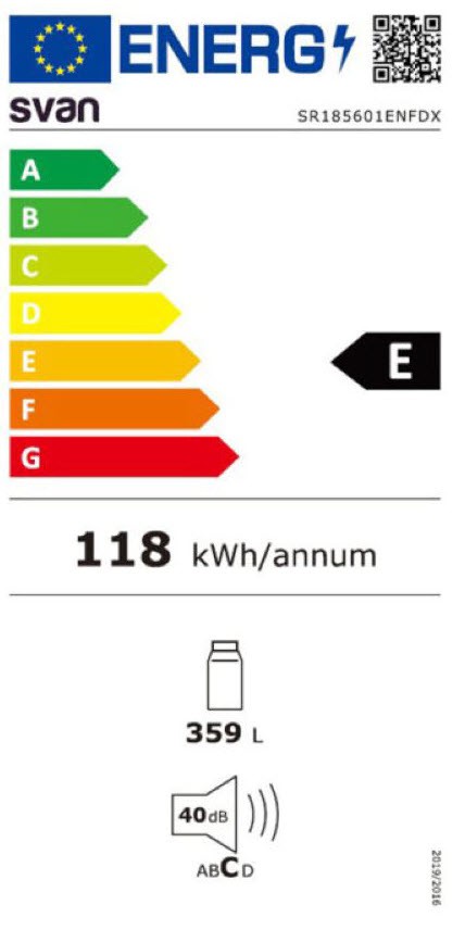 Etiqueta de Eficiencia Energética - SR185601ENFDX