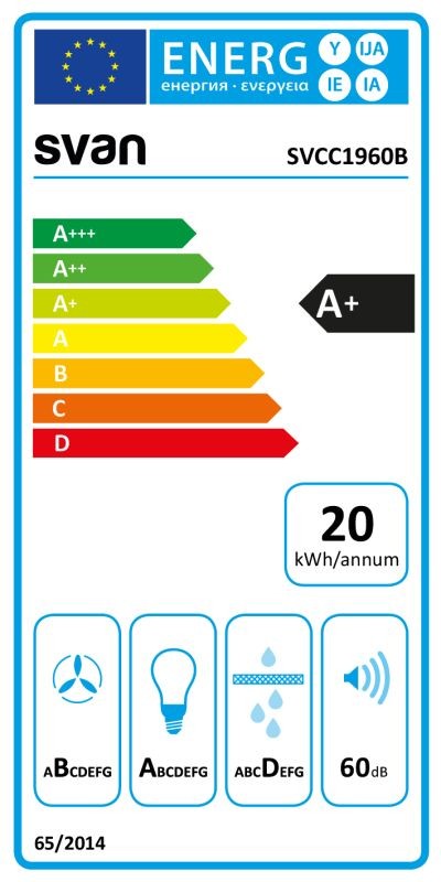 Etiqueta de Eficiencia Energética - SVCC1960B