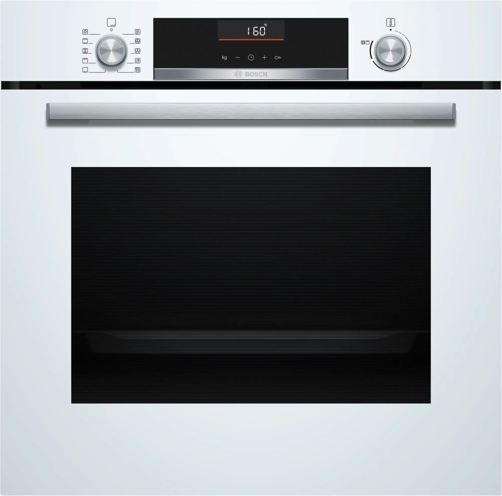 Bosch – Horno multifunción Bosch Serie 6, Asistente de limpieza con agua, Función AirFry, HBG536EW4.