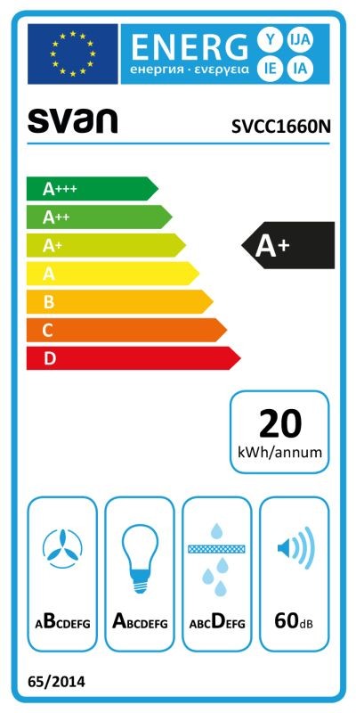 Etiqueta de Eficiencia Energética - SVCC1660N