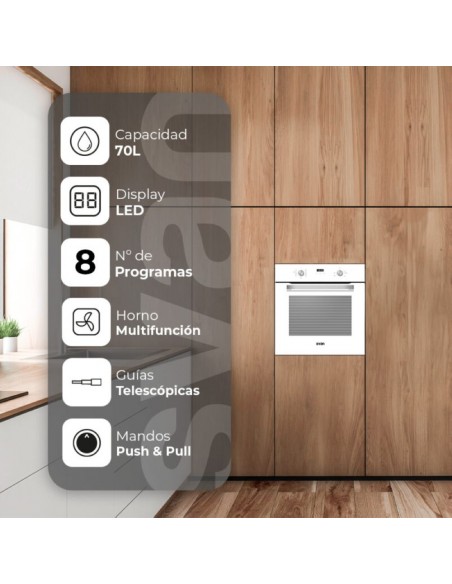 Horno Multifunción - SVAN SHM8700DCB,...