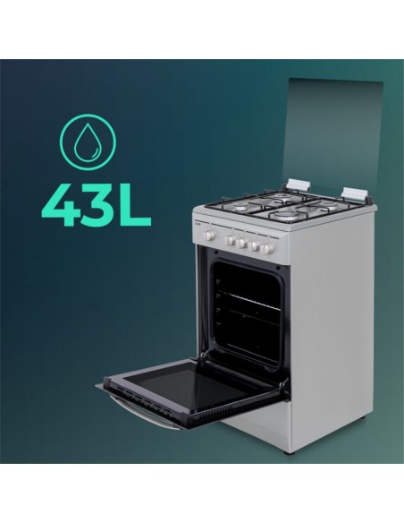 Cocina Gas Butano - SVAN SKG4501X, 4...