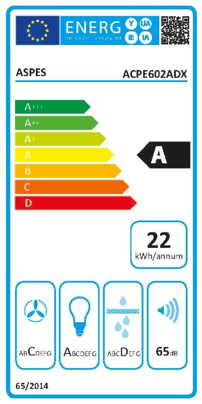 Etiqueta de Eficiencia Energética - ACPE602ADX