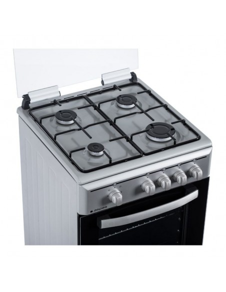 Cocina Gas - ASPES AKG4501X, Inox, 4...