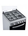 Cocina Gas - ASPES AKG4501X, Inox, 4 Fuegos