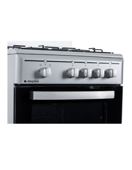 Cocina Gas - ASPES AKG4501X, Inox, 4...