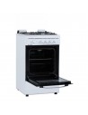 Cocina Gas - ASPES AKG4501, Blanco, 4 Zonas, Ancho 50 cm