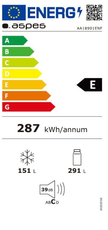 Etiqueta de Eficiencia Energética - AA18901ENF