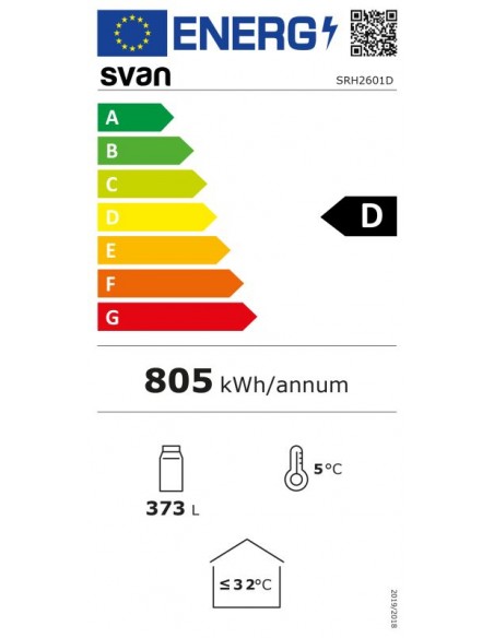 Frigorífico- SVAN SRH2601D, Puerta...