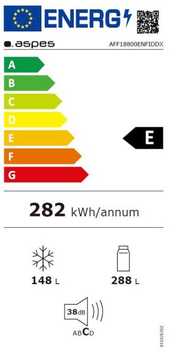 Etiqueta de Eficiencia Energética - AFF18800ENFIDDX