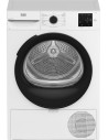 Secadora Carga Frontal - BEKO BM3T39220WB, Blanco, 9 Kg, Eficiencia E, Bomba de Calor