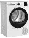 Secadora Carga Frontal - BEKO BM3T39220WB, Blanco, 9 Kg, Eficiencia E, Bomba de Calor