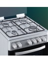 Cocina Gas Butano - SVAN SKM4501X, 4 Zonas, Blanco, 50 cm