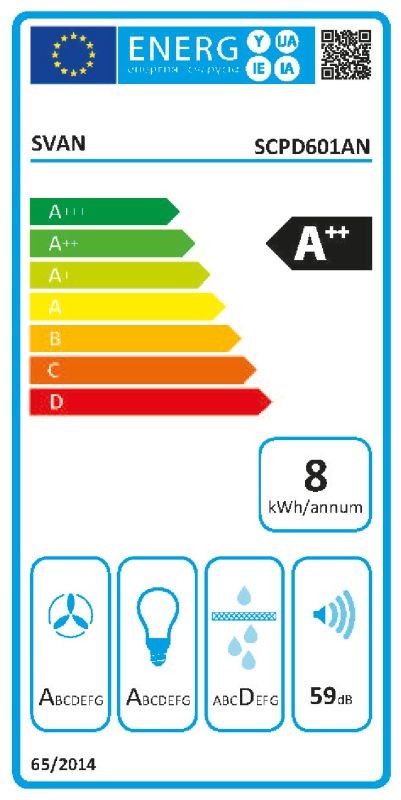 Etiqueta de Eficiencia Energética - SCPD601AN