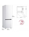 Combi Libre Instalación - LG GBBSJ20DSW, Blanco, Altura 2.03 m, Eficiencia D