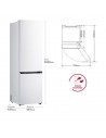 Combi Libre Instalación - LG GBBSJ20ESW, Blanco, Altura 2.03 m, DoorCooling+, Eficiencia E