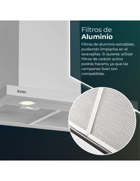 Campana Decorativa - SVAN SCPT601AIX,...