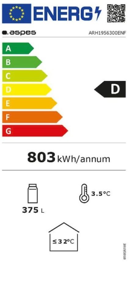 Etiqueta de Eficiencia Energética - ARH185601D