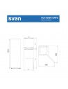 Congelador Vertical - SVAN SCV185601ENFD, Blanco, Altura 1.85 m, No Frost, Eficiencia E