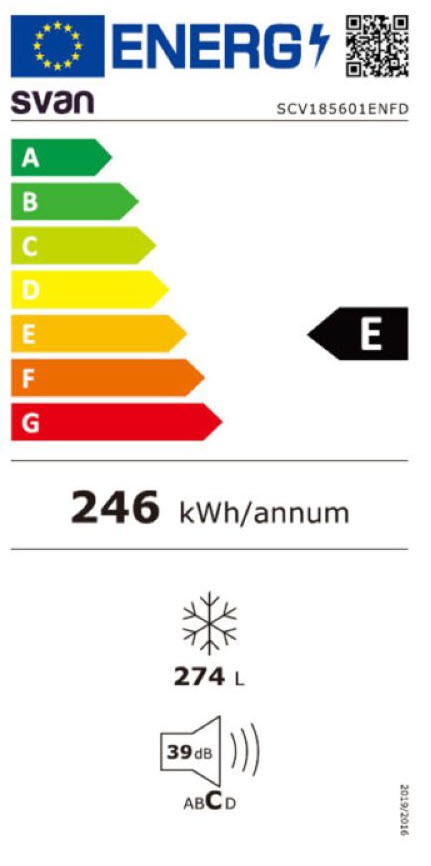Etiqueta de Eficiencia Energética - SCV185601ENFD