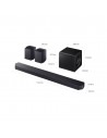 Barra de Sonido - SAMSUNG HW-Q930F/ZF, Negro, 580W, 9.1.4 canales