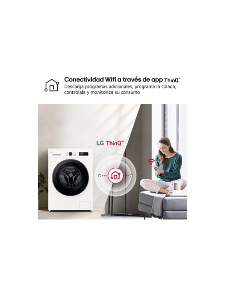 Lavadora Secadora - LG W4X1095NWK,...
