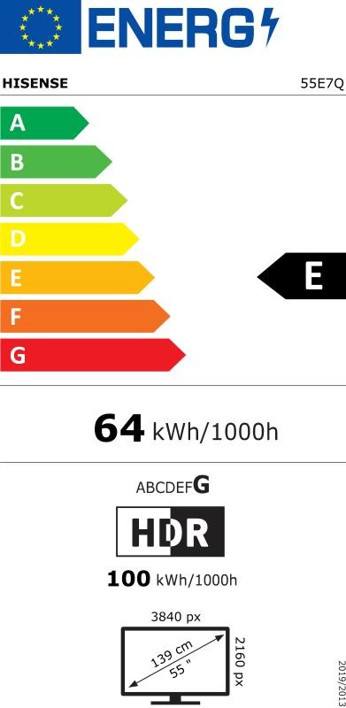 Etiqueta de Eficiencia Energética -  55E7Q