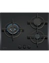 Placa Gas Natural - BALAY 3ETG663RN, 3 Zonas, Cristal Negro