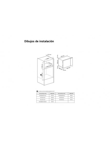 Microondas Integrable - LG MG7Z2593B,...