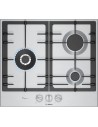 Placa Gas Natural - BOSCH PCC6A5I90, Inox, 3 Zonas