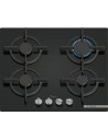 Placa Gas Natural - BOSCH PPP6A6I10, Cristal Negro, 4 Zonas