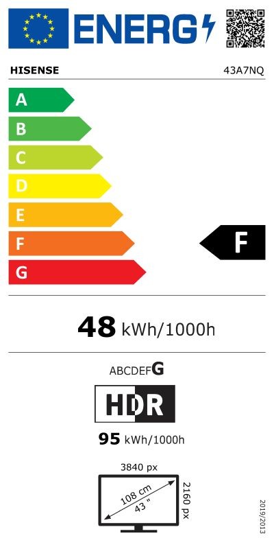 Etiqueta de Eficiencia Energética - 43A7NQ